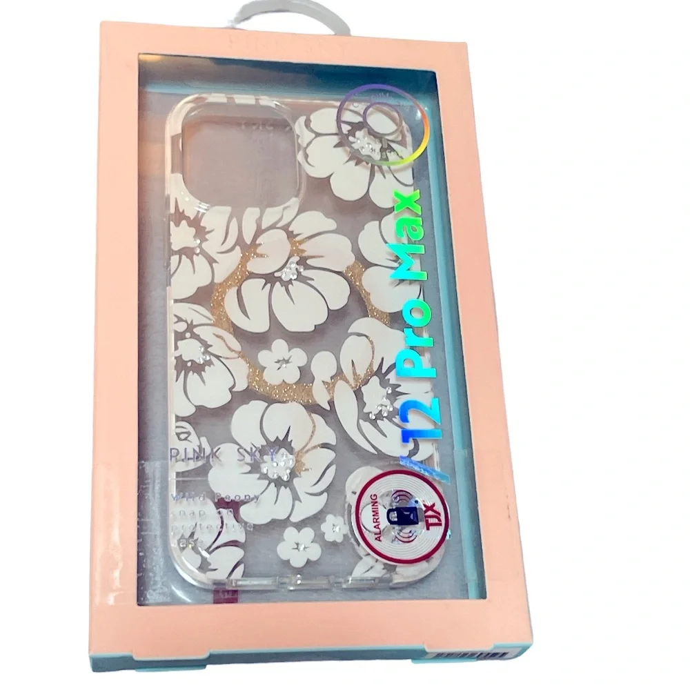 NEW PINK SKY WILD PEONY protective phone case for iPhone 12/13 PRO MAX